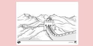 It is the longest structure humans have ever built. Free Great Wall Of China Colouring Sheet Colouring Sheets