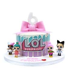 Cake decoration for edible lol cake topper dolls party edible image wafer paper. Lol Cake 9