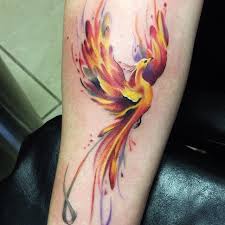 Phoenix tattoo represents rebirth, moving on and starting a new life. Phoenix Tattoo Meaning For Guys Girls The Skull And Sword