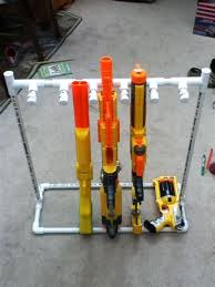 Check out this diy kids' indoor activity. Diy Nerf Gun Storage Rack Shefalitayal