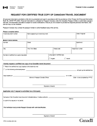 Request For Certified True Copy Of Canadian Travel Document Fill Online Printable Fillable Blank Pdffiller
