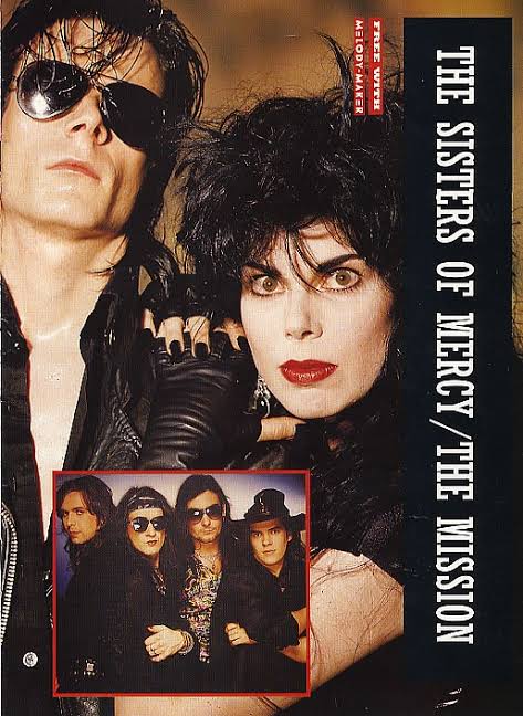 The Sisters of Mercy e The Mission — capa Melody Maker