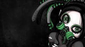 Gas masks masks gasmasks gothic cyberpunk emo flowers style women. Hd Wallpaper Gas Masks Anime Girls Wallpaper Flare