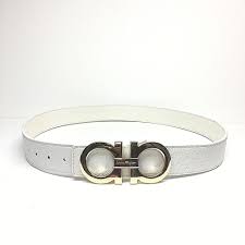 Black And Gold Ferragamo Belt Salvatore Ferragamo White Belt Gold Buckle Size 36 90 White Belt Ferragamo Belt Belt