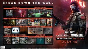 This is the first time the zombies mode ever appeared in any call of duty game. Call Of Duty Black Ops Cold War S Mauer Der Toten Zombies Map And Warzone S Newest Objective Mode Headline Season Four Reloaded Launching July 15