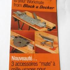 Black And Decker Portable Workbench 425 Vintage 1980s Black Decker Workmate Accessories Brochure Blackanddecker Workmate Bandd Workcenter Ownersmanual Workbe Black Decker Etsy Seller Decker