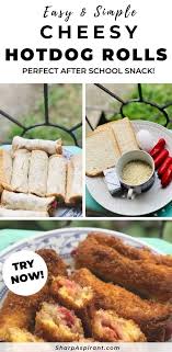 My Cheesy Hot Dog Rolls Recipe Simple And Filling Sharp Aspirant Hot Dog Roll Recipe Recipes Family Friendly Breakfast