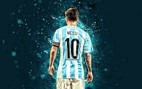 Cr7 hd wallpaper, cristiano ronaldo screengrab, sports, football. Download Wallpapers Lionel Messi 2020 Back View Argentina National Football Team 4k Football Stars Blue Neon Lights Leo Messi Soccer Messi Footballers Argentine National Team Lionel Messi 4k For Desktop Free Pictures