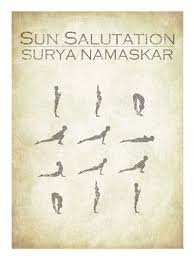 sun salutation chart