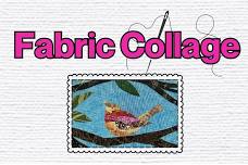 Evening Fabric Bird Collage Class