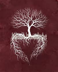 Bordeaux Mural Arbre Art Decor Arbre Art Print Cadeau De Etsy In 2020 Tree Roots Tattoo Tree Art Tree Tattoo