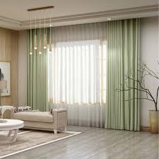 Check spelling or type a new query. Solid Light Green Curtain Modern Silk Imitation Curtain Living Room Bedroom Blackout Fabric One Panel