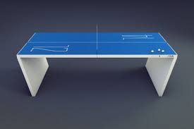 A Table Tennis Table Made Of Touchscreens That Give You Stats On Your Shots Christ Ping Pong Table Table Tennis Ping Pong