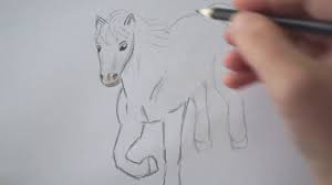 Pferd Zeichnen Lernen Pfedchen Malen How To Draw A Horse Kak Narisovat Konya Loshad Youtube