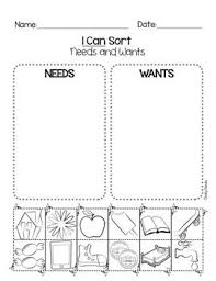 Needs And Wants Sort The Pictures Freebie First Grade Freebies Social Studies Elementary Teaching First Grade