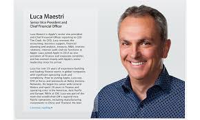 You and a guest can enjoy lunch with apple senior vice president and cfo luca maestri on campus in cupertino. New Apple Cfo Luca Maestri S Official Profile Lands On Executive Leadership Webpage Appleinsider