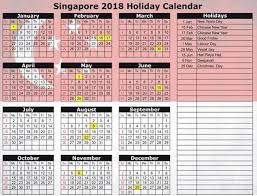 Singapore 2019 Printable Calendar Download Holiday Calendar 2019 Calendar 2018 Holiday Calendar