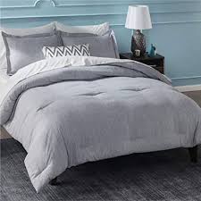 Buy skyline furniture tufted wingback headboard, full, linen black: Amazon Com Bedsure California King Comforter Sets Bed Comforter Cal King Set Grey Cationic Dyeing Oversized King Comforter With Pillow Shams Cal King 104x96 Inches 3 Pieces Kitchen Dining