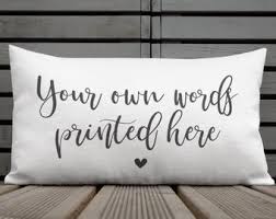 All orders are custom made and most ship worldwide within 24 hours. Quote Pillow Etsy