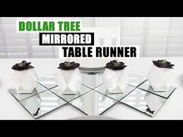 Diy Dollar Tree Mirrored Table Runner Diy Dining Table Home Decor Youtube Dollar Tree Mirrors Diy Dining Table Table Runner Diy