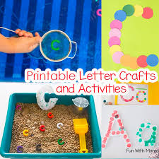 Let's get started with some art ideas. Printable Alphabet Letter Crafts Fun With Mama