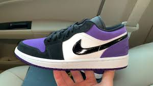 Air Jordan 1 Low Court Purple Sneaker Youtube
