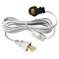Westinghouse 6 Ft Cord Set With Snap In Pigtail Candelabra Base Socket And Cord Switch 7010800 The Home Depot