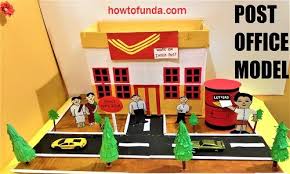 Post Office Model Project For School Science Exhibition With Best Out Of Waste Materials School Diy School Projects Diy Christmas Snowflakes