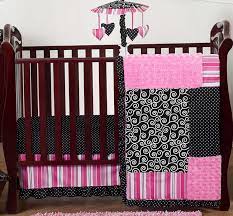 Pink And Black Madison Girls Boutique Baby Bedding 11pc Crib Set Only 189 99