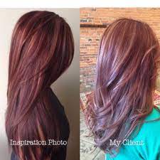 Red Hair Highlights Maroon Mahogany And Burgundy Subtle Caramel Highlights Hannabickl Red Hair With Highlights African American Haircuts Hair Highlights