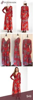 Walter Baker Raquel Maxi Dress W118 Lipstick Red Fall Fashion Dresses Maxi Dress Dresses