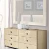 Framed drawer fronts and overlay decorative corbels dress the cases nicely. 1