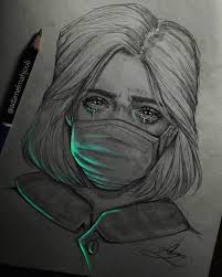 World Of Sketching On Instagram Stay Safe Stay Home This Will End Eventually Look At Glowing Art Dark Art Drawings Art Drawings Sketches Creative