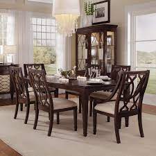 A R T Furniture Intrigue 7 Piece Rectangle Dining Set With Wood Back Chairs Dark In 2021 Farmhouse Dining Rooms Decor Rectangular Dining Table Rectangle Dining Set
