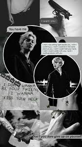 Bts jin blue aesthetic wallpaper blueaesthetic btsjin. Park Jimin Jiminnie Mochi Chimchim Wallpaper Aesthetic Lockscreen Edit Black And White Grey Latar Belakang Bts