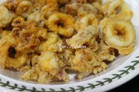 20 kuntum cendawan, tepung goreng bestari, minyak untuk mengoreng, sedikit air. Sotong Celup Tepung Azie Kitchen