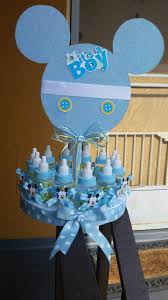 Baby Mickey Mouse Inspired Candy Centerpiece Baby Shower Centerpiece Disney Baby Shower Baby Shower Centerpieces Recuerdos Baby Shower