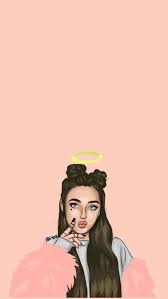 Pin By Kovalenko Lera On Oboi Fony Cartoon Wallpaper Iphone Girl Wallpaper Drawing Wallpaper
