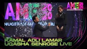 Tak sabar nak tunggu majlis kamal adli dan uqasha, tapi bila dan dimana tu tak tahu lagi. Actor Kamal Adli Proposes To Co Star Uqasha Senrose On Live Tv The Star