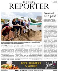 Maybe you would like to learn more about one of these? The Essex Reporter August 29 2019 By Essex Reporter Issuu
