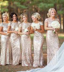 Nous vendons les robes en linge, nos tailleurs confectionnent les robes à la main et sur mesure.si vous avez des. Sparkly Bridesmaid Dress Vestido De Festa Long Gold Wedding Party Gowns Champagne Rose Robe De Demoiselle D Honneur Robe De Temoin Mariage Demoiselle D Honneur