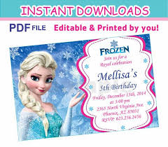 Free Frozen Birthday Invitation Card Template Editable Pdf Instant Download Frozen By Quicknfunprintables Frozen Invitations Frozen Birthday Invitations Awesome Party Invitations