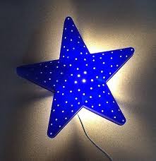 Ikea Smila Stjarna Blue Star Wall Lamp Night Light Bulb Included Night Light Bulbs Night Light Star Wall