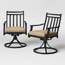 Check spelling or type a new query. Fairmont 2pk Metal Swivel Rocking Patio Dining Chair Tan Threshold Target