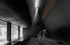 wgnb designs all black flagship shop for fashion brand juun j 建築 宇宙 物質