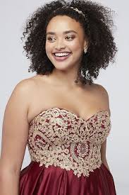Black And Gold Formal Dress Plus Size Gold Corded Lace Satin Plus Size Ball Gown David S Bridal Plus Size Prom Dresses Ball Gowns Necklines For Dresses