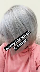 For entirely gray hair, it has likely lost its yellow pigment, leaving behind blue and red. Maintaining Silver Hair Notgodzilla