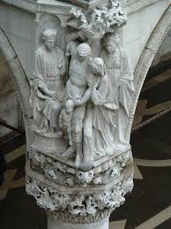 Doge S Palace North West Corner Judgement Of Salomo Italian Sculpture Architectural Sculpture Doges Palace
