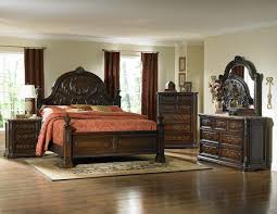 Spanish Bay Dark Cherry Wood Metal Glass Marble Master Bedroom Set Bedroom Sets King Bedroom Sets Spanish Style Bedroom