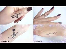 Beautiful J Letter Mehndi Tattoo 4 Different Easy Tattoos Fadoua Tv Youtube Letter J Tattoo Letter J Tattoo Ideas J Tattoo